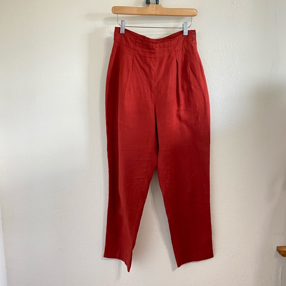 Vintage Kenzo high-waisted linen pants